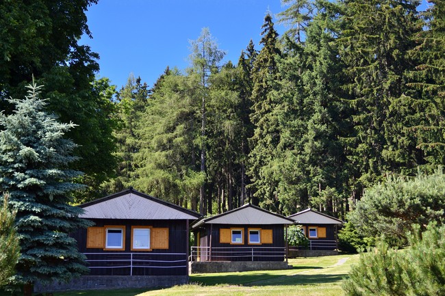 The Ostaš chalets and camp